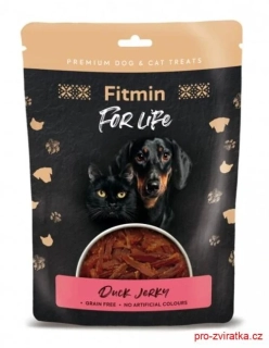 Fitmin FL dog,cat poch. Kachní jerky 70g