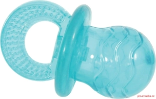 Hračka pes PACIFIER TPR POP dudlík 10cm tyrkys Zolux