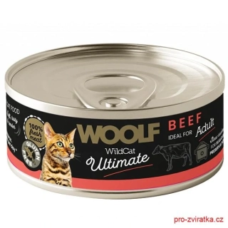 WOOLF WildCat Ultimate konz. Adult Paté Beef 85g