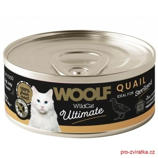 WOOLF WildCat Ultimate konz. Adult Paté Quail 85g